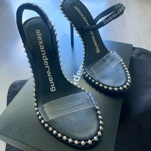 Alexander Wang Nova Logo Elastic Sz 36.5